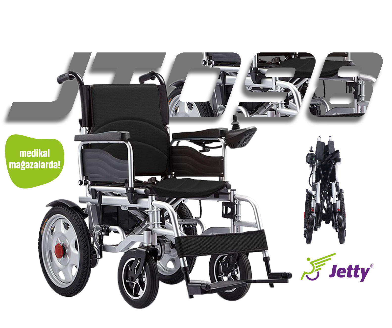 JT-098 Katlanır Akülü Sandalye